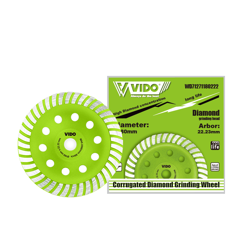 180mm Corrugated Diamond Grinding Wheel