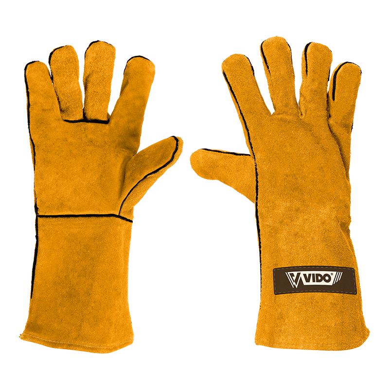 Guantes de cuero soldados